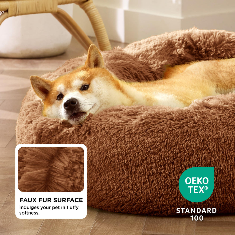 Bedsure calms pets during naps with donut design