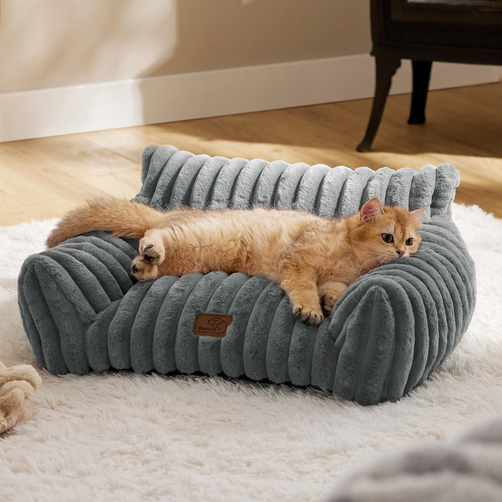 Bedsure cute cat couch detailed-corduroy-fabric highlights premium materials for comfort