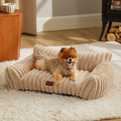 Bedsure cute cat couch front view for small pets and cozy lounging.