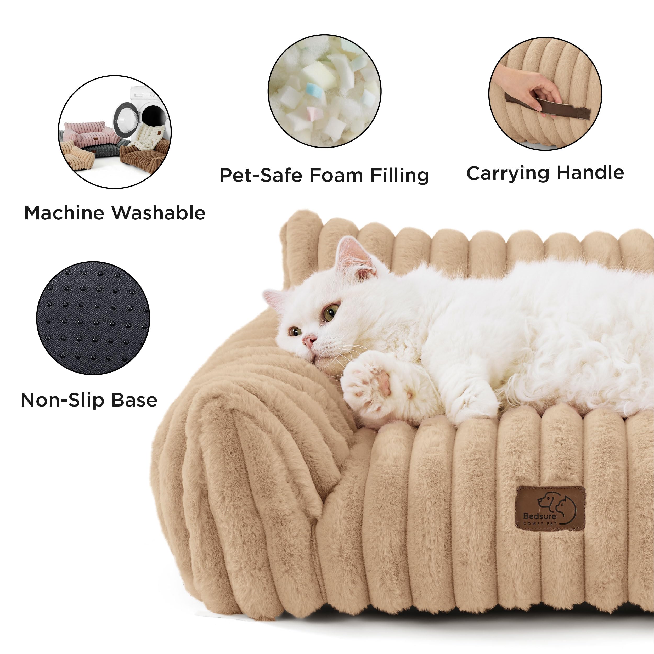 Bedsure faux fur bedding adds warmth for autumn and winter lounging.