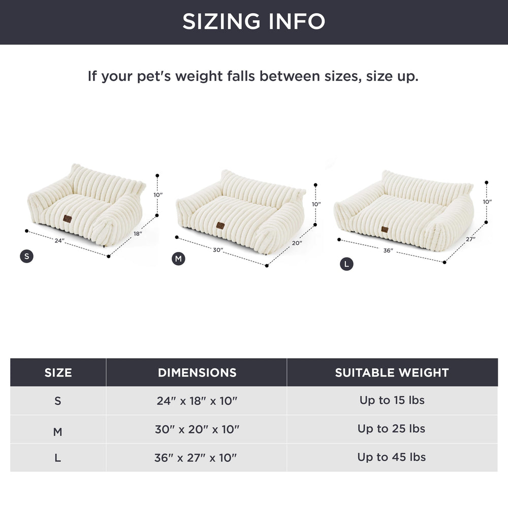Bedsure cute dog couch foam and fiber fill demonstrates balanced support for naps.
