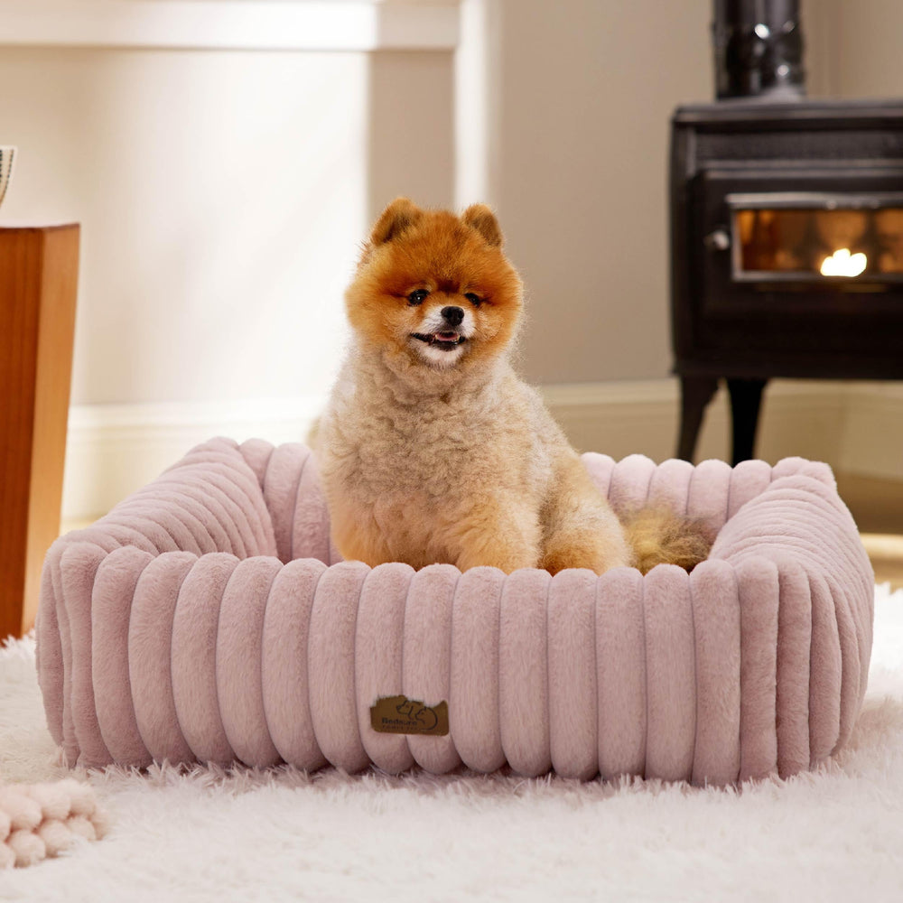 Bedsure dog bed anti-slip bottom keeps the bed in place on slick floors