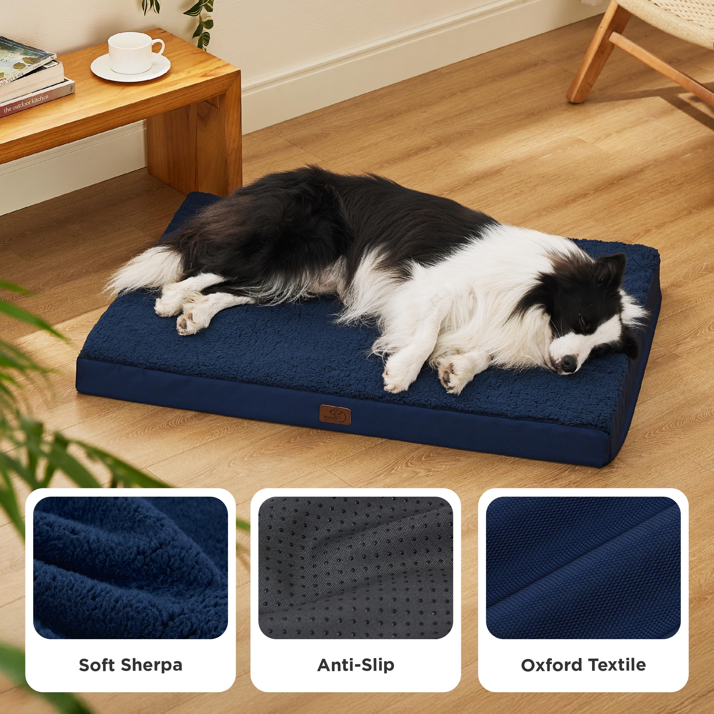 Bedsure dog bed CertiPUR-US foam highlights safe, durable core