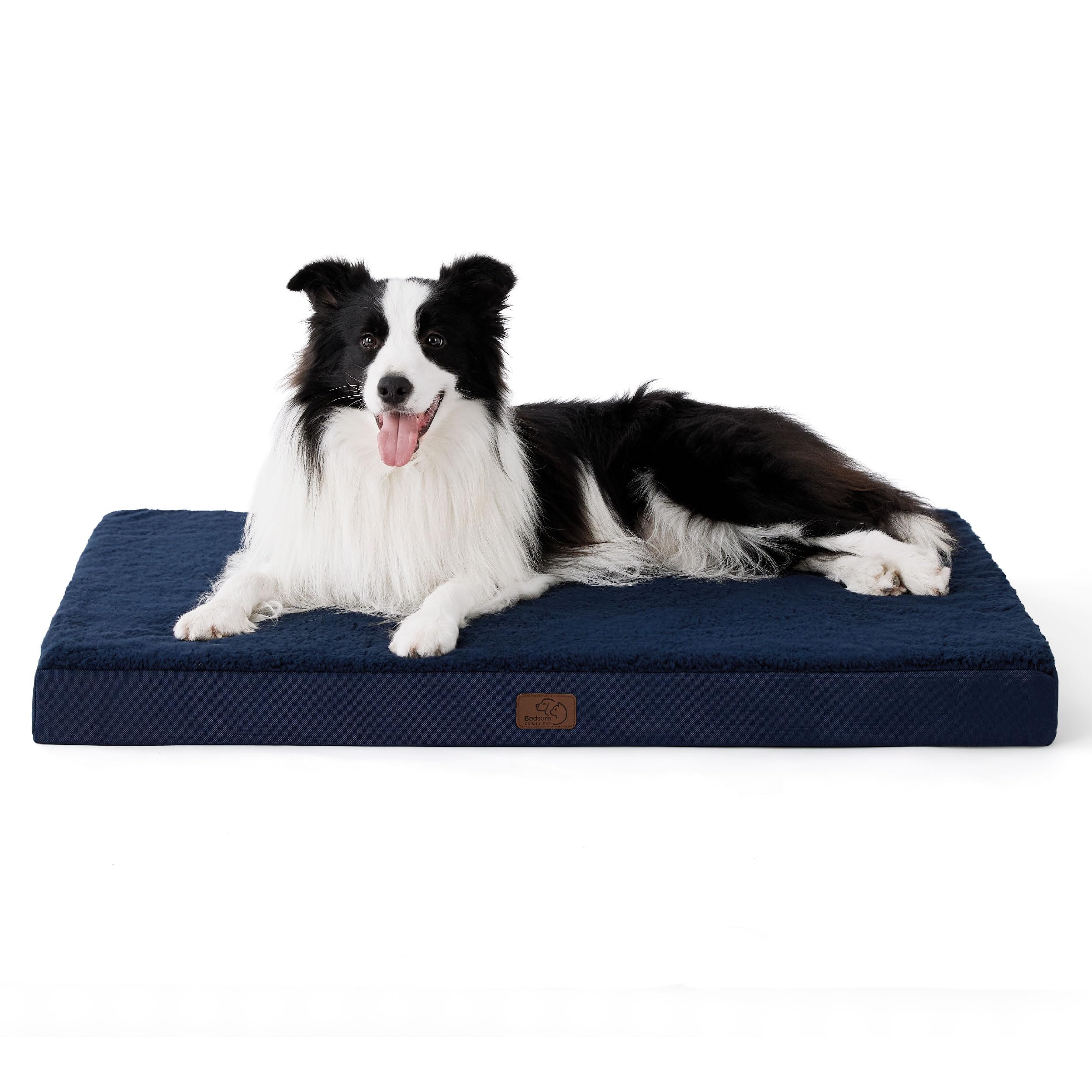 Bedsure dog bed with foam egg crate supports joints for restful sleep