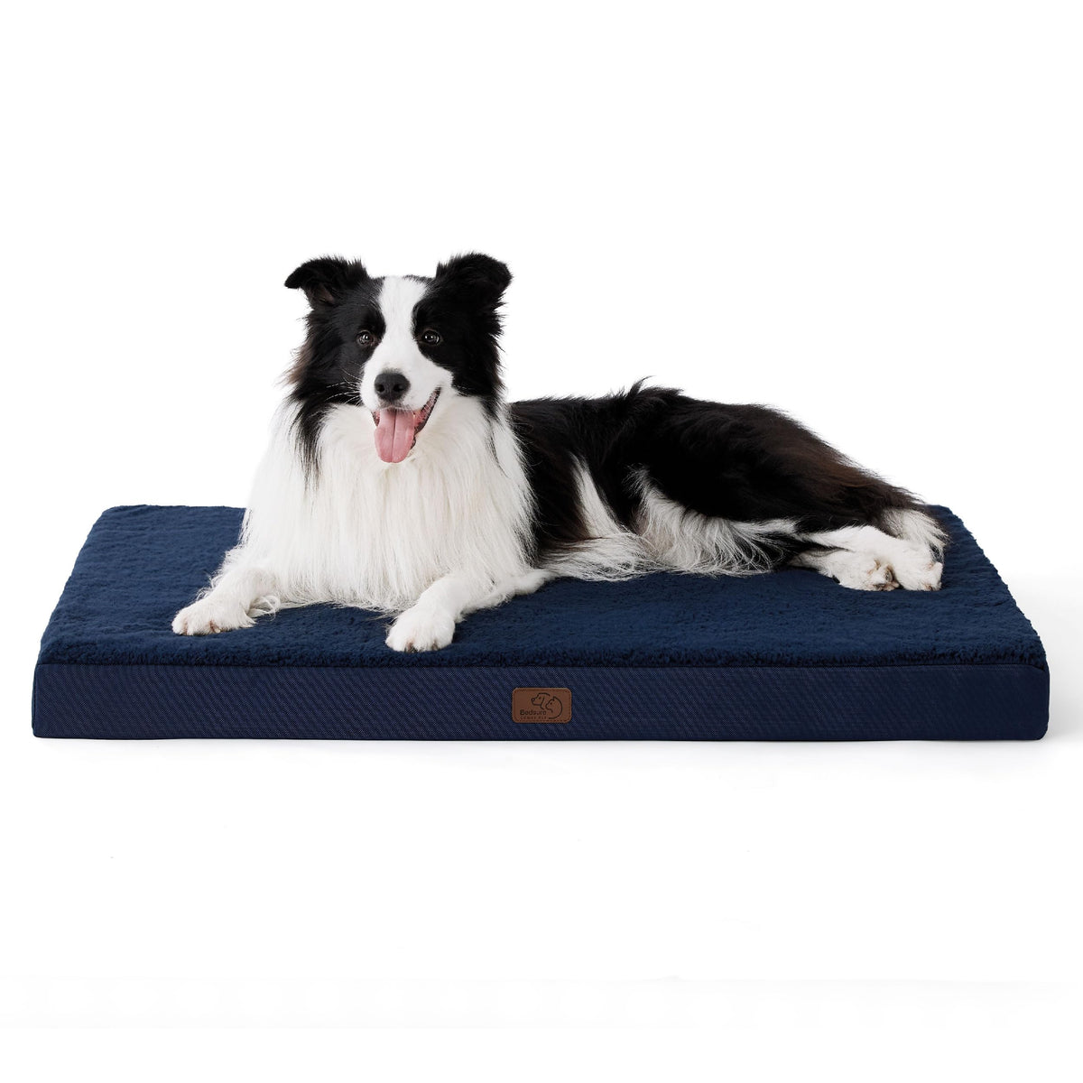Bedsure dog bed with foam egg crate supports joints for restful sleep