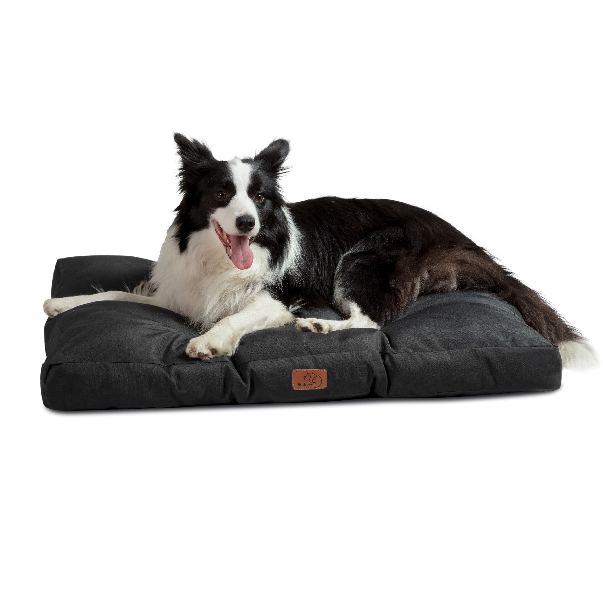 Bedsure dog bed large grey Oxford cover, durable and stain-resistant for daily use