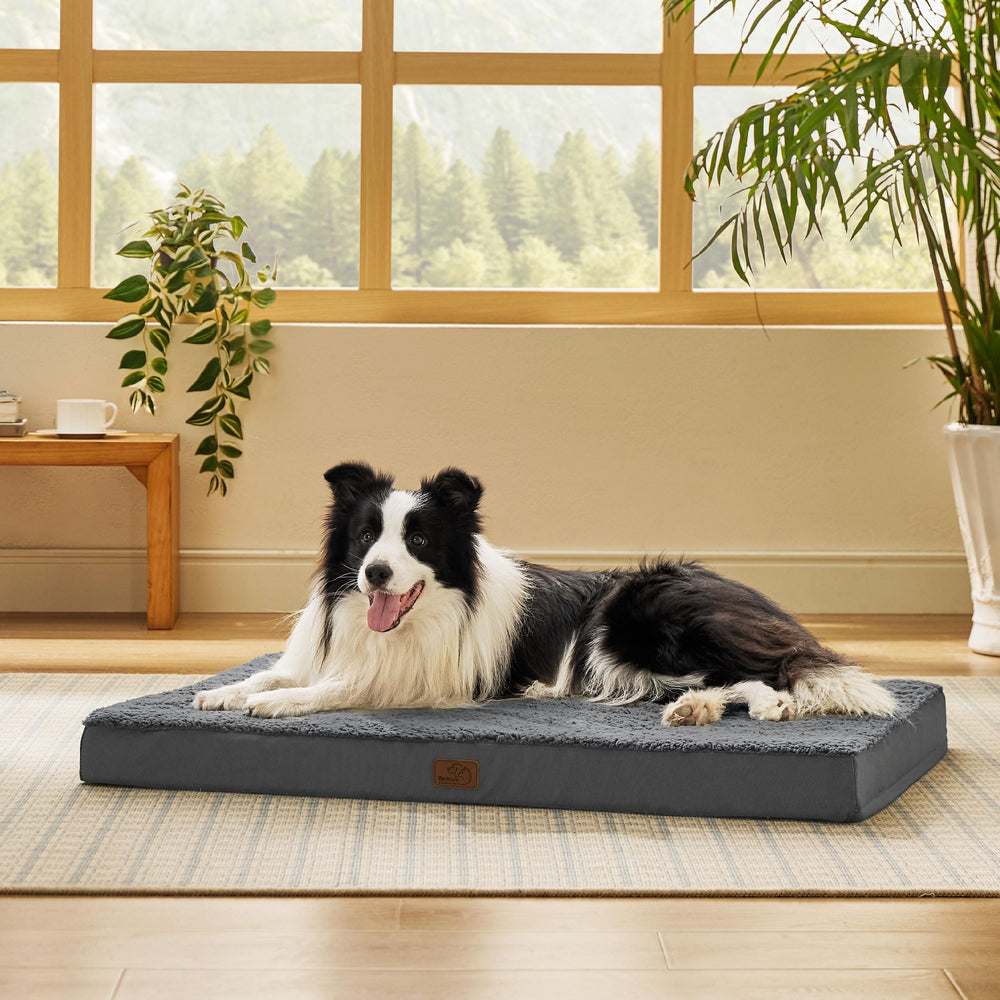 Bedsure large dog bed top view shows ample space for relaxed naps