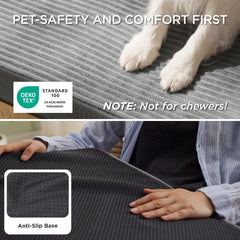 Bedsure dog bed machine-washable cover emphasizes simple, quick cleaning.