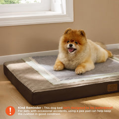 Bedsure dog bed removable cover ready for machine washing and quick cleanup.