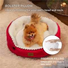 Bedsure dog bed shows removable pillow cushion for easy washing.