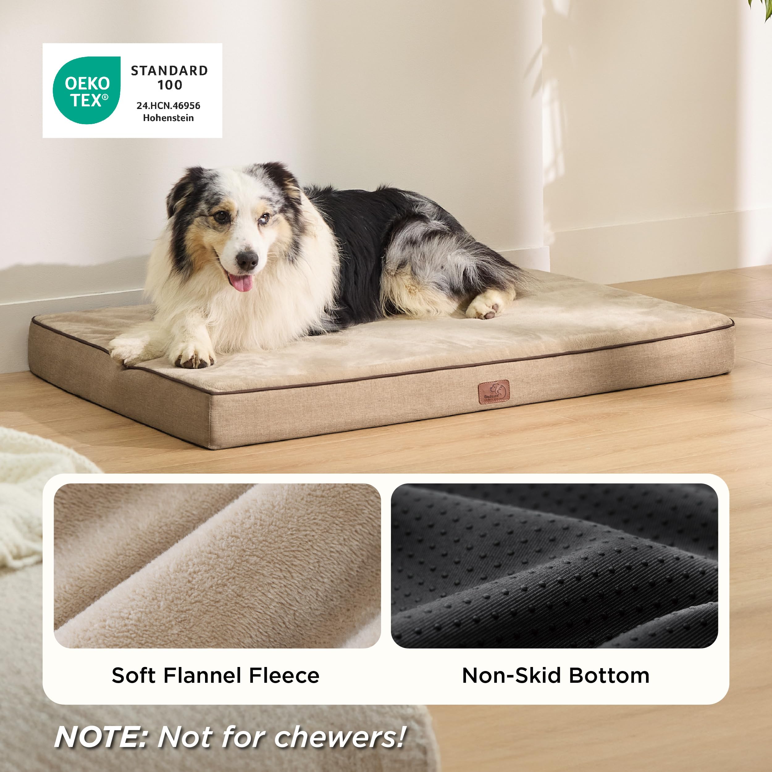 Bedsure dog bed removable washable cover enables easy cleaning and quick maintenance.