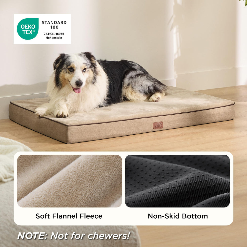 Bedsure dog bed removable washable cover enables easy cleaning and quick maintenance.