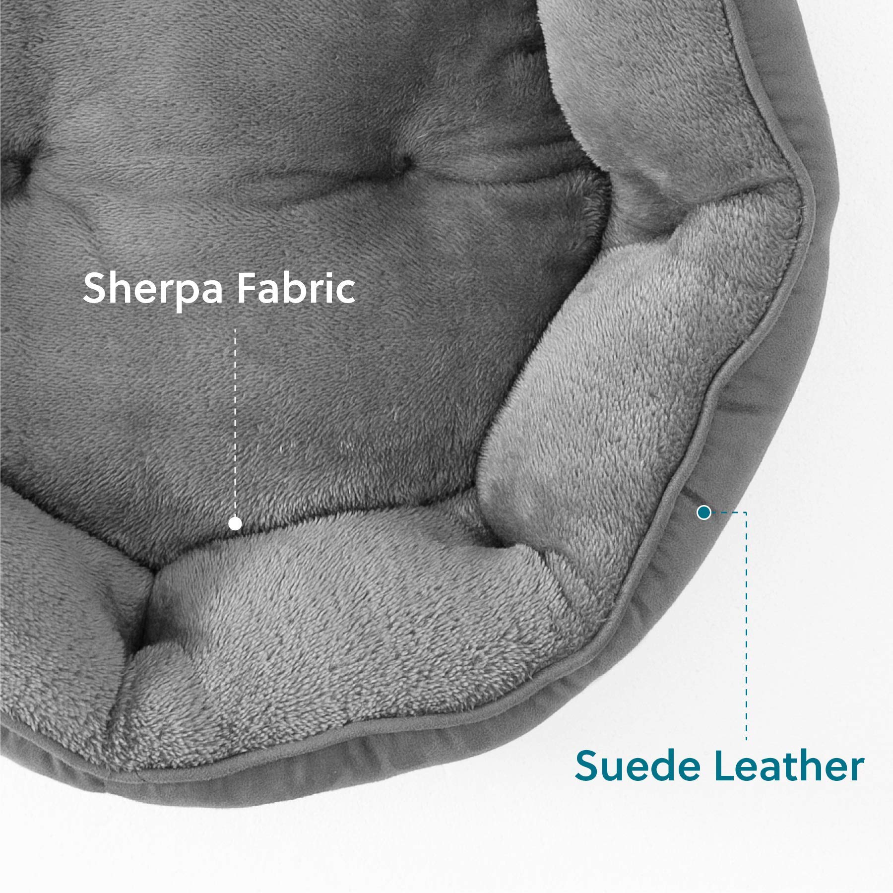 Bedsure round bolster design provides secure neck support for restful sleeps
