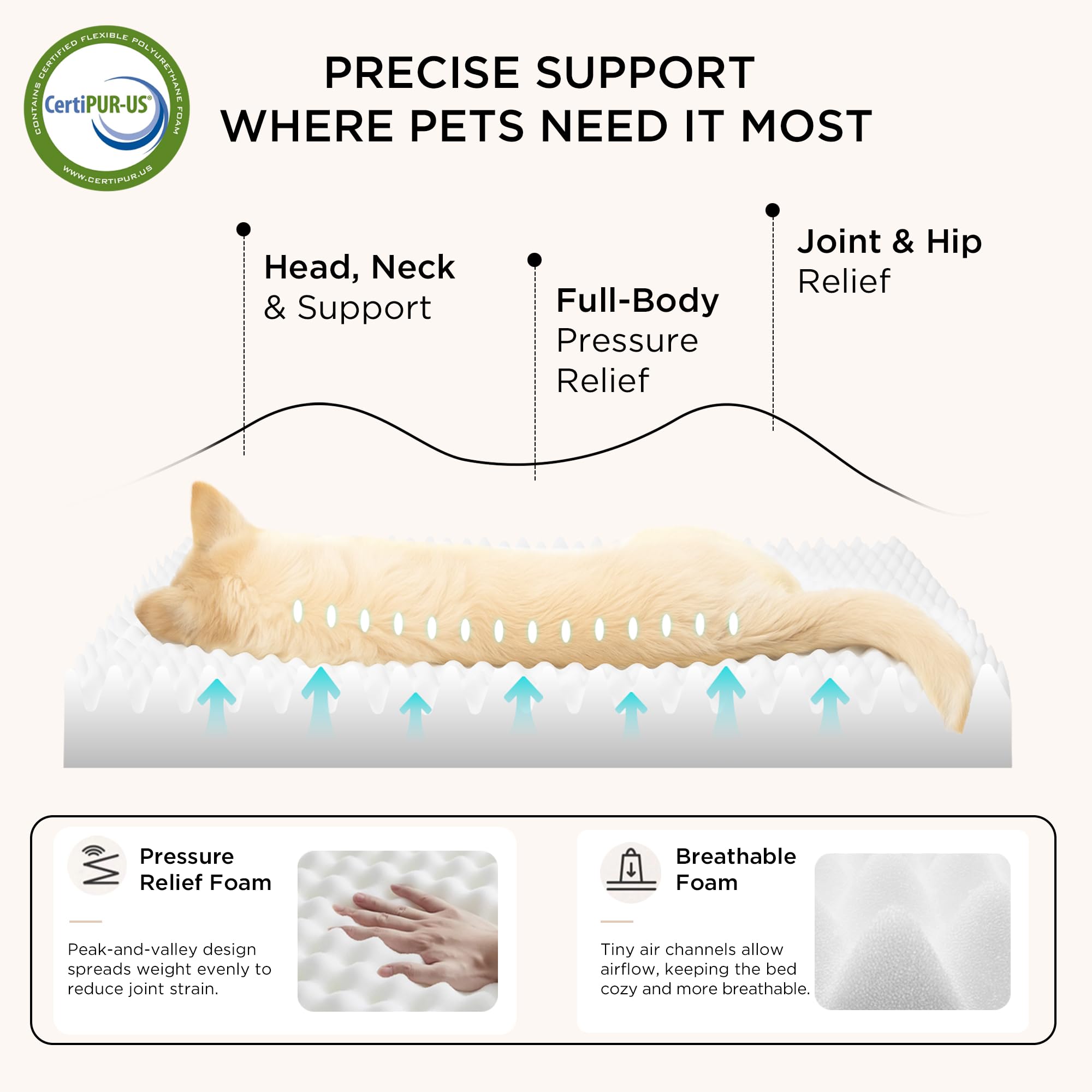 Bedsure dog bed sherpa fabric feels cozy and pet-friendly
