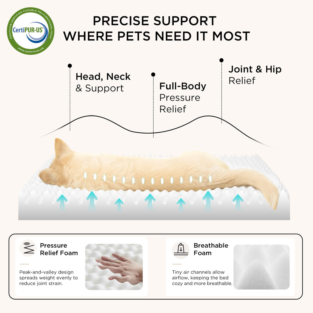 Bedsure dog bed small removable cover shown for easy machine washing.