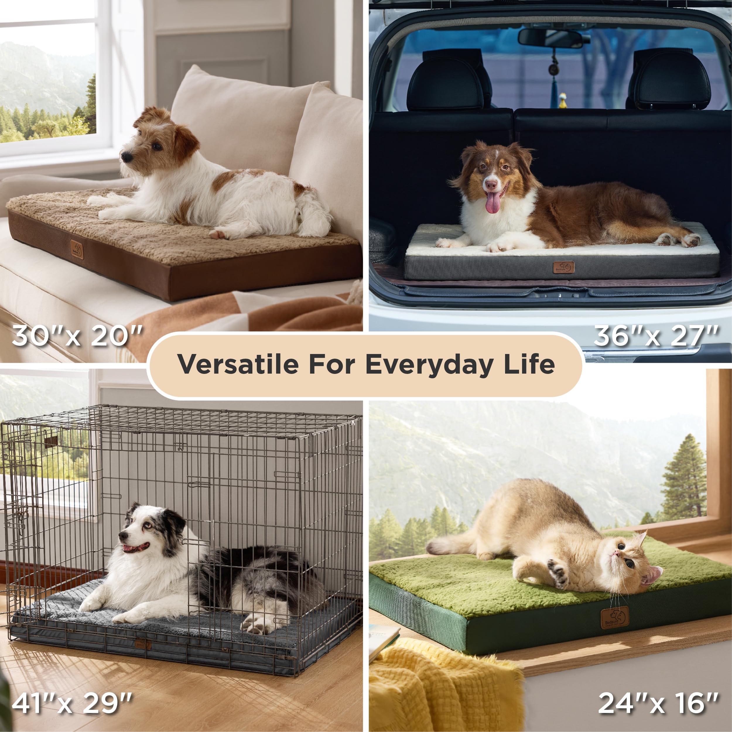Bedsure dog bed small size variants illustrate suitable options for spaces.