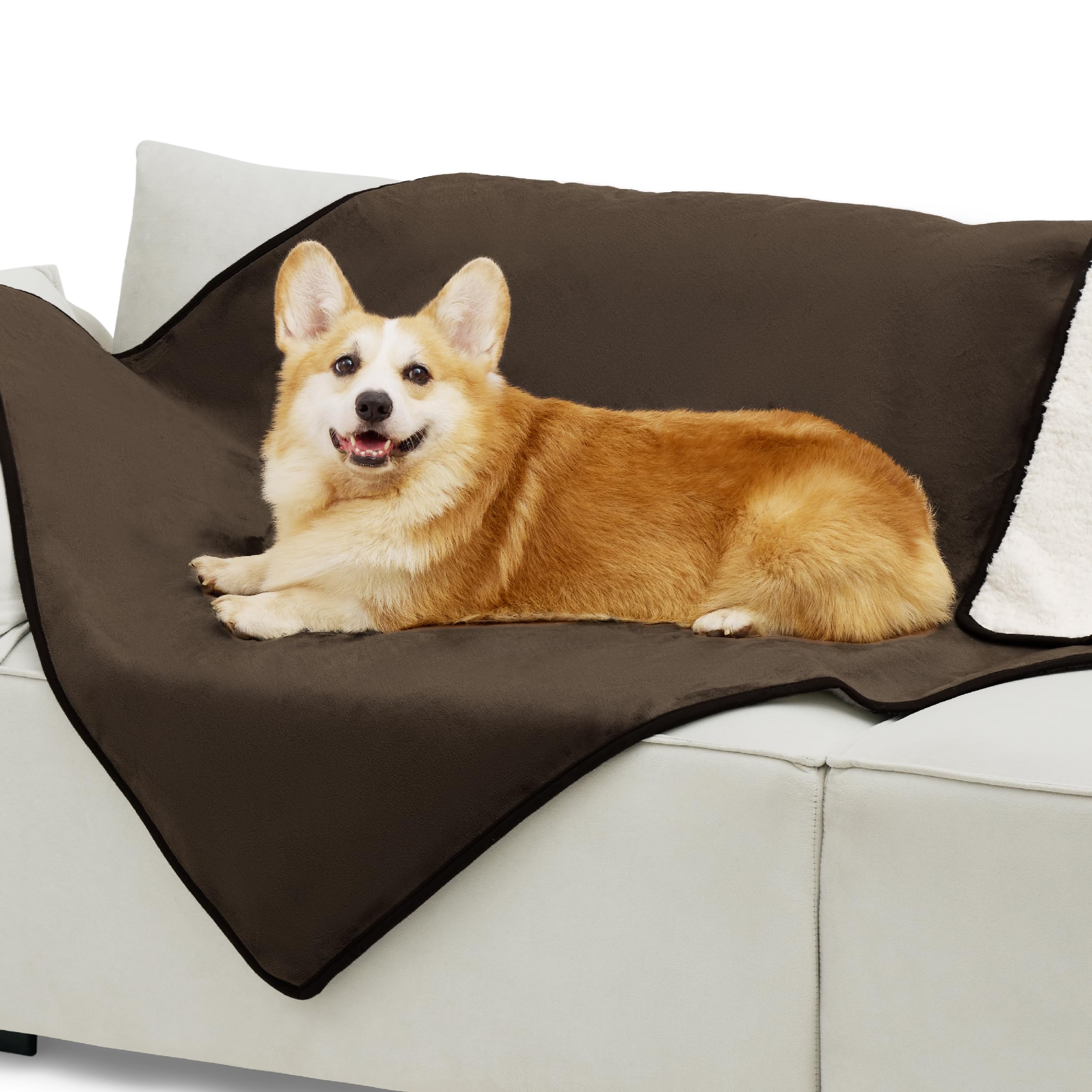 Bedsure care shot shows machine-washable and low-heat drying convenience.