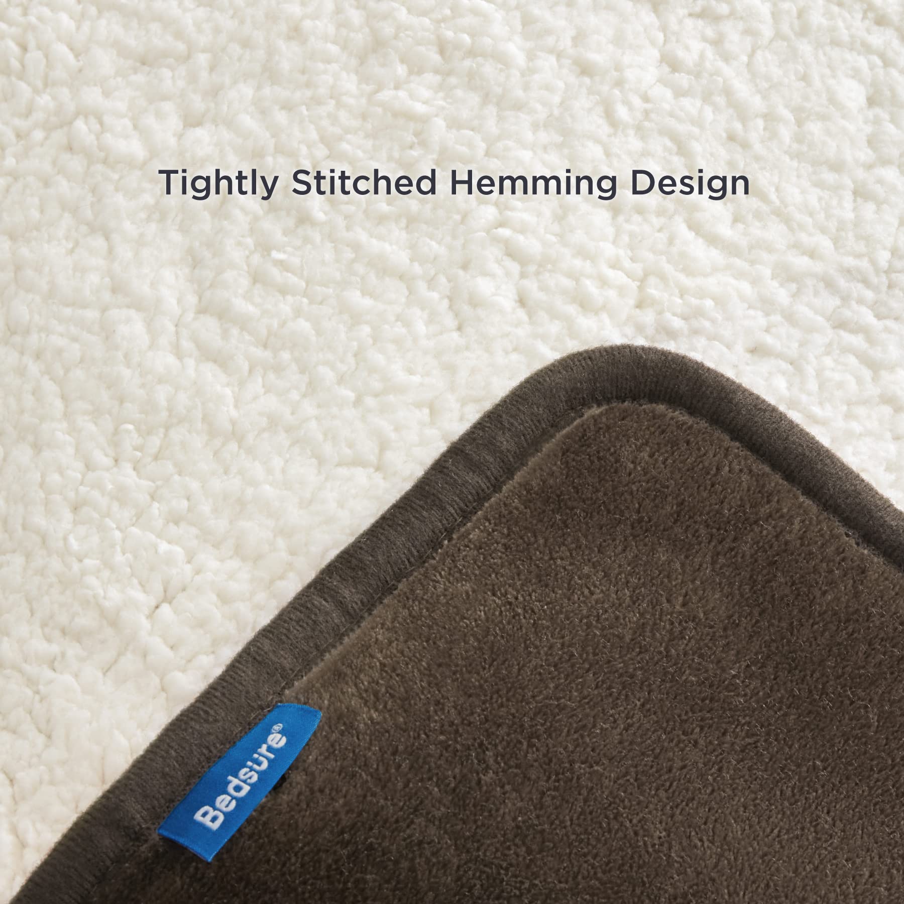 Bedsure living-room scene demonstrates pet-friendly protection without sacrificing comfort.