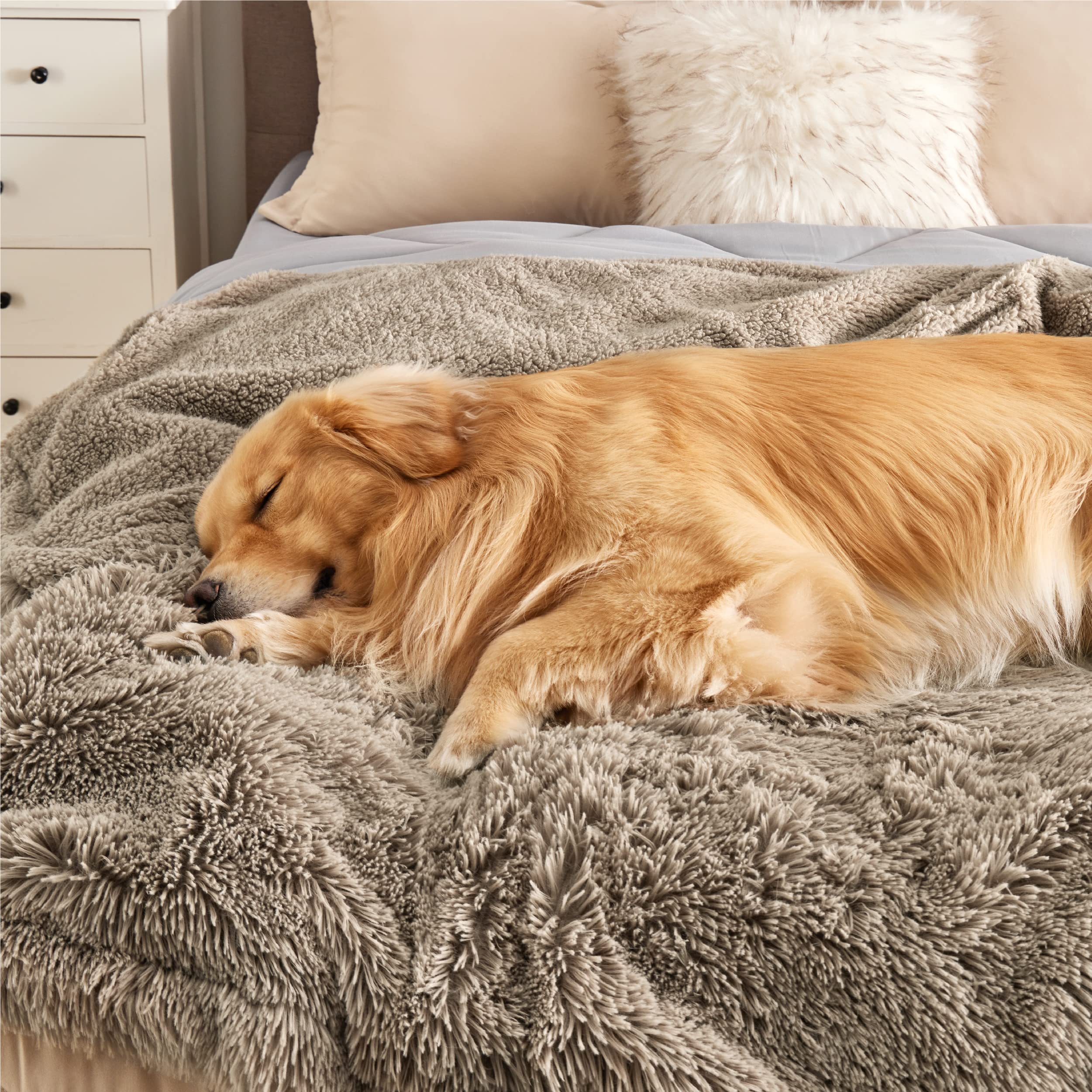 Bedsure blanket machine washable tumble dry for easy cleanup