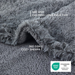Bedsure dog blanket on couch provides furniture protection against spills and fur