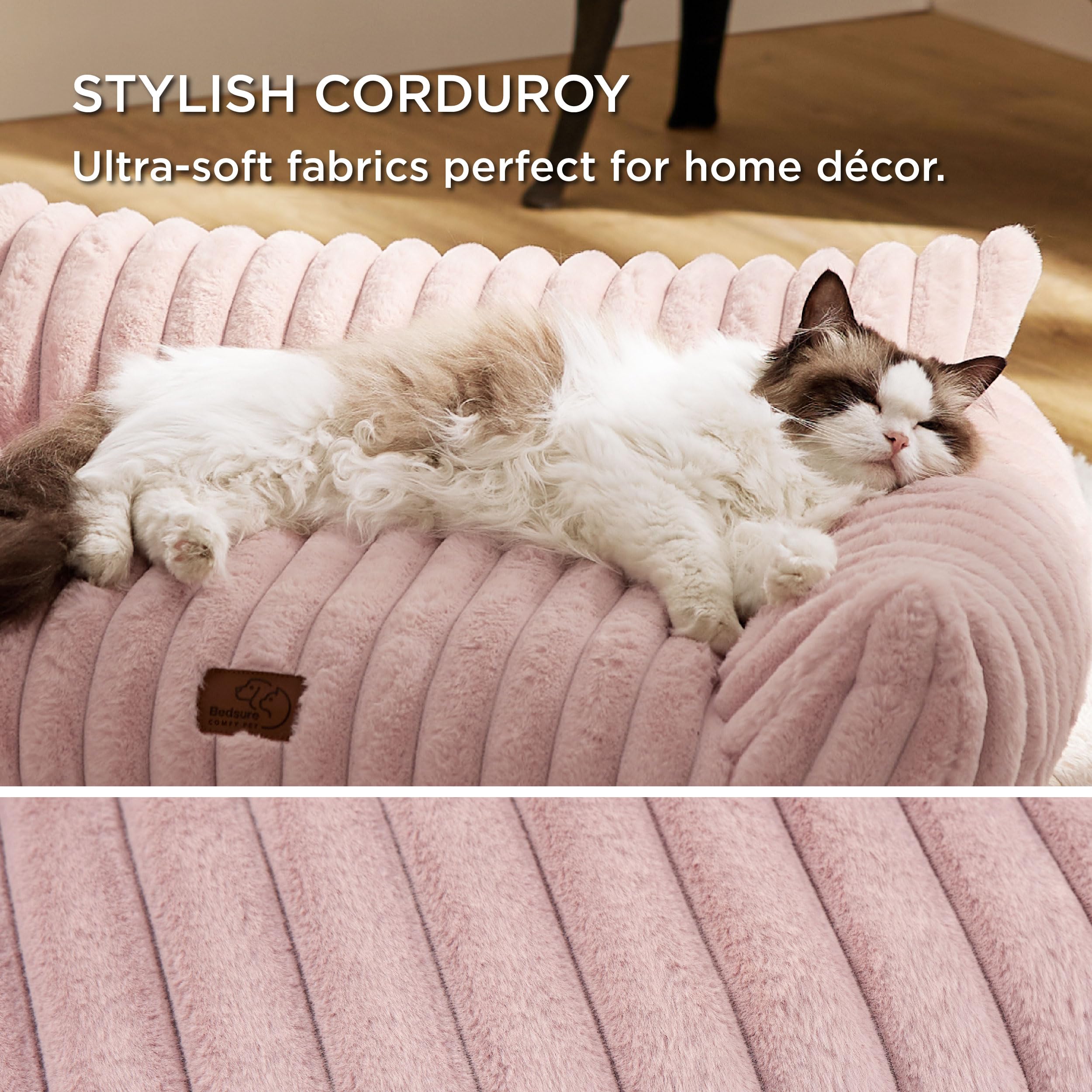Bedsure dog couch non-slip bottom keeps bed from sliding