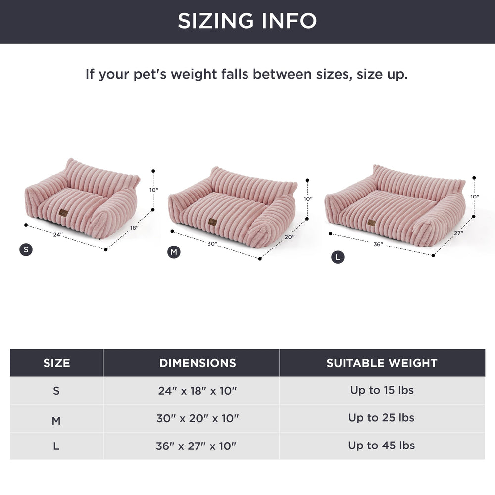 Bedsure dog sofa with foam filling 2-to-1 balance for naps