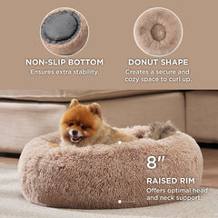 Bedsure dog bed anti-slip base image showing stable placement on wooden floor