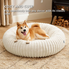 Bedsure Donut Bed foam-core detail highlights 1:1 density support.