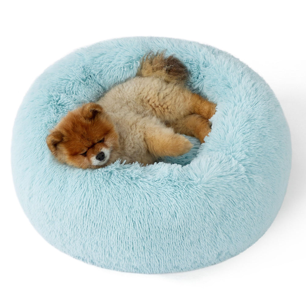 Bedsure donut bed close-up with plush fur for cozy curling up