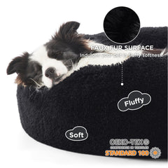 Bedsure donut design showcases raised rim supporting head and neck comfort during restful naps.