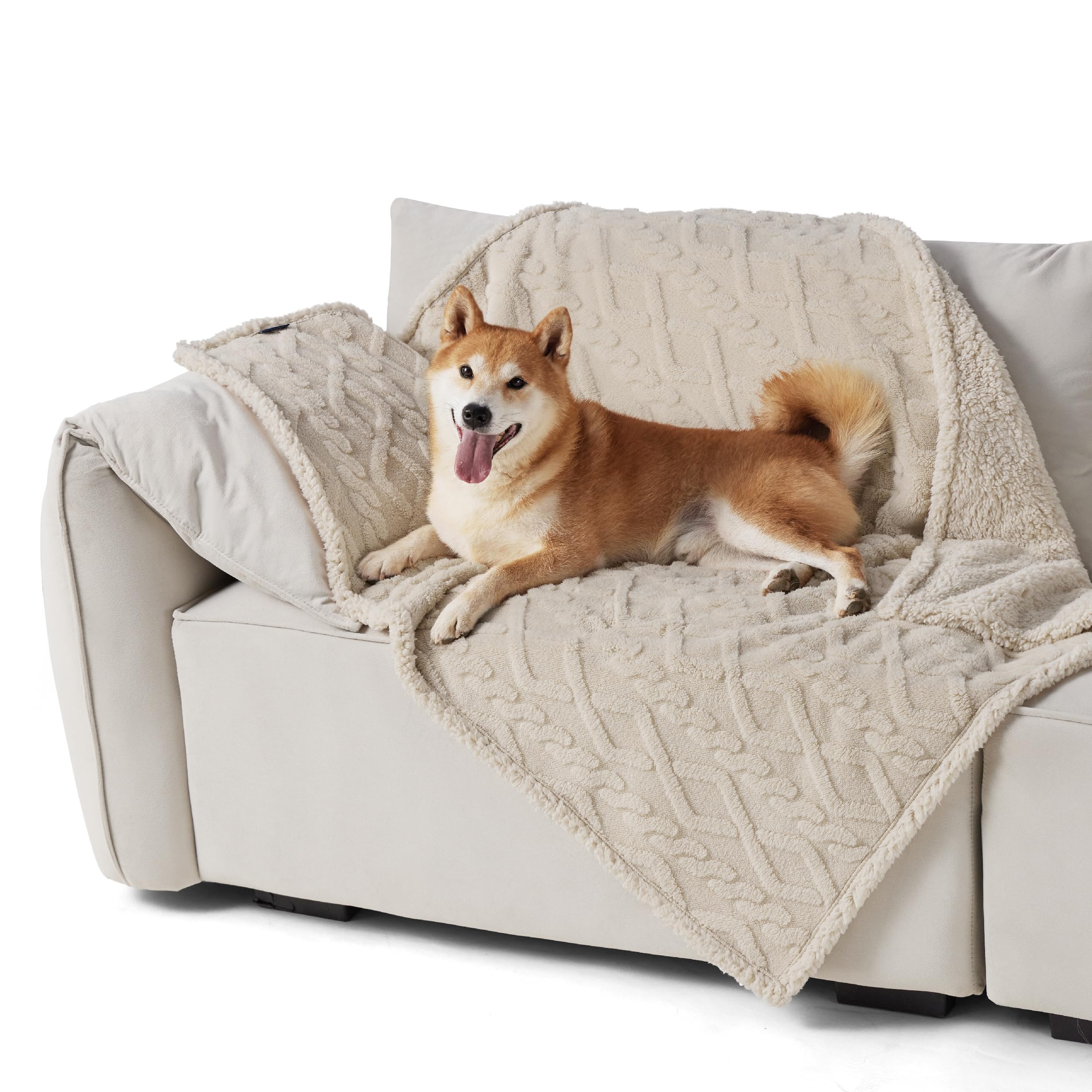 Bedsure double sided design offers two textures for versatile comfort.