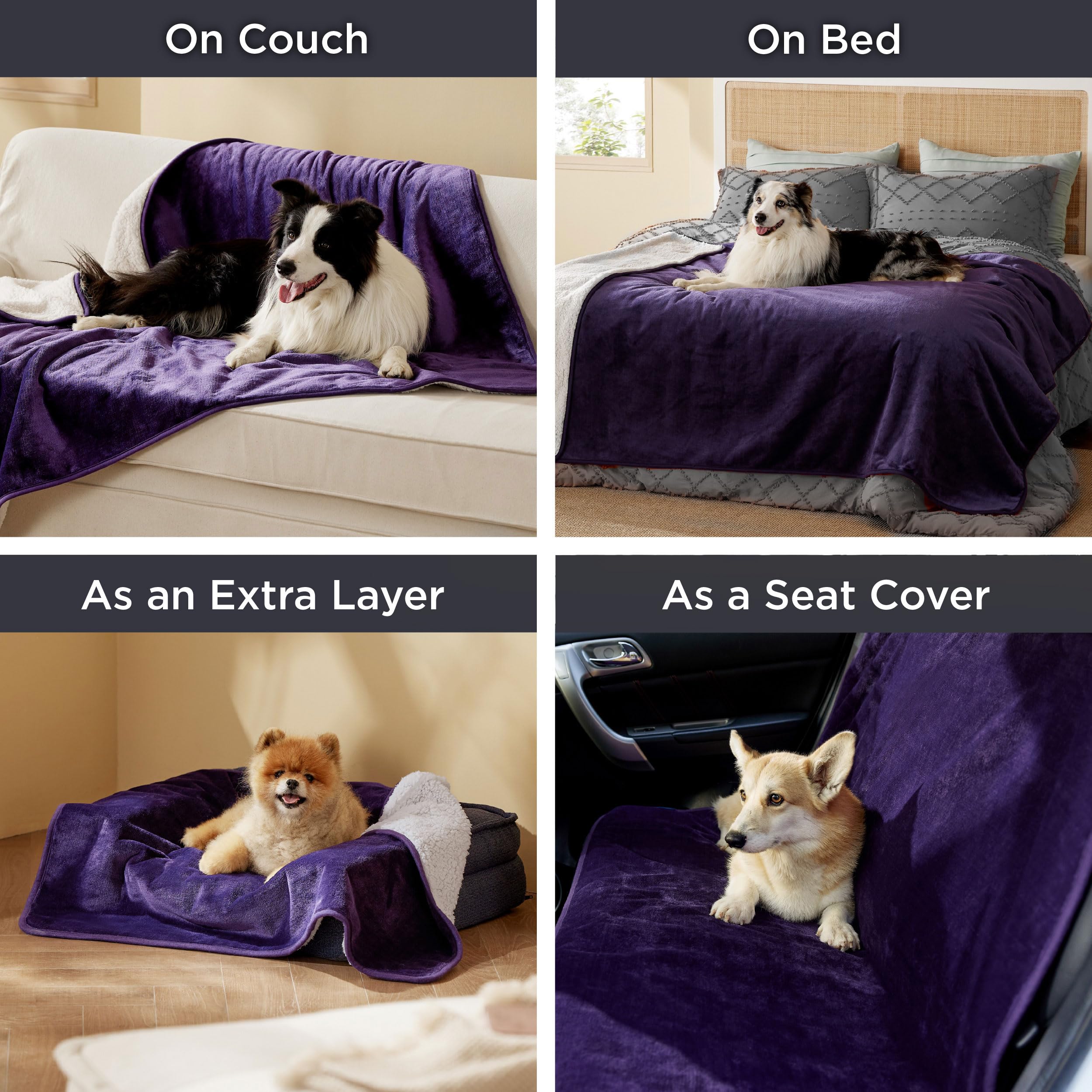 Bedsure easy-clean machine-washable blanket for quick pet spot cleanup