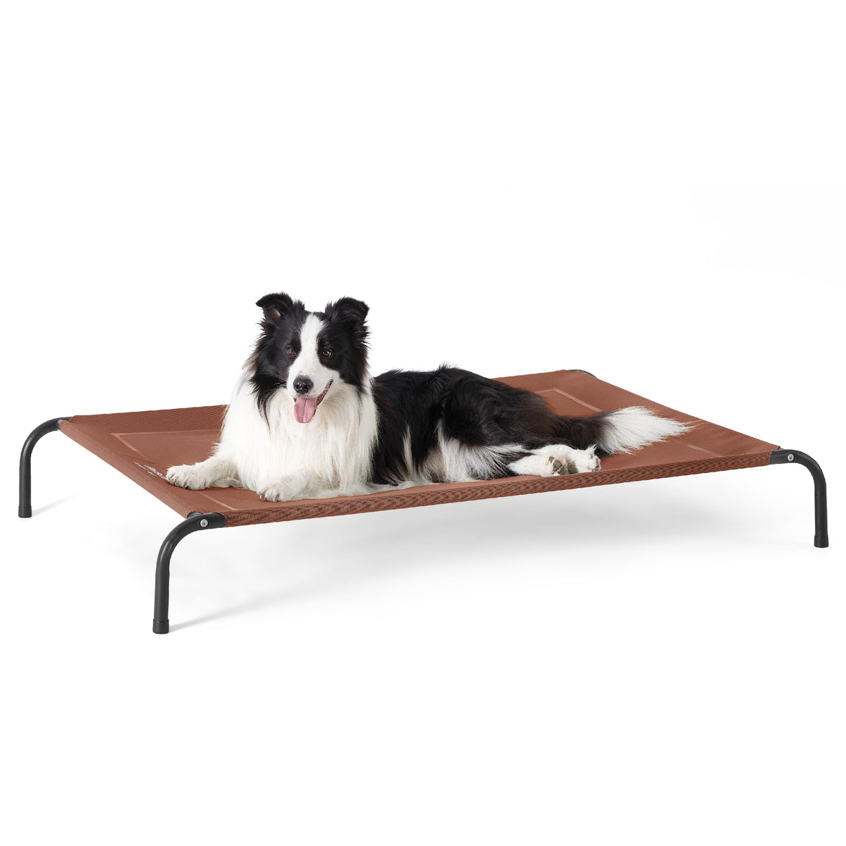 Bedsure elevated cooling cot terracotta 49-inch frame provides cooling airflow for large dogs