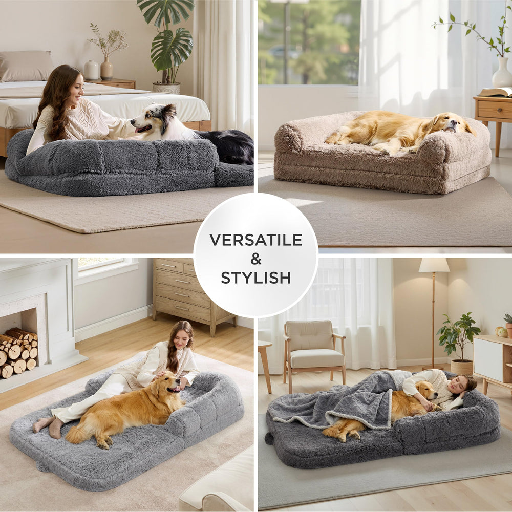 Bedsure foldable bed camel non slip base keeps bed in place