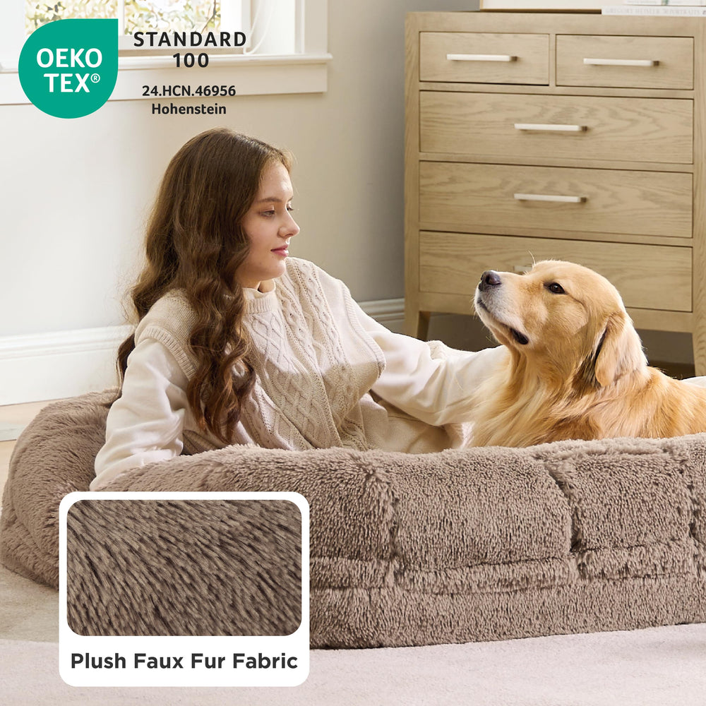 Bedsure foldable bed camel removable cover machine washable for easy cleaning