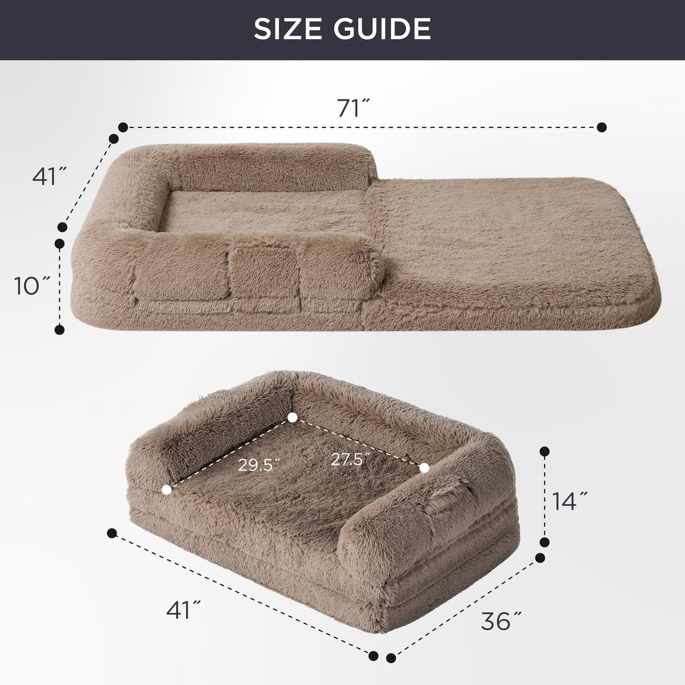 Bedsure foldable bed camel storage pocket keeps essentials handy