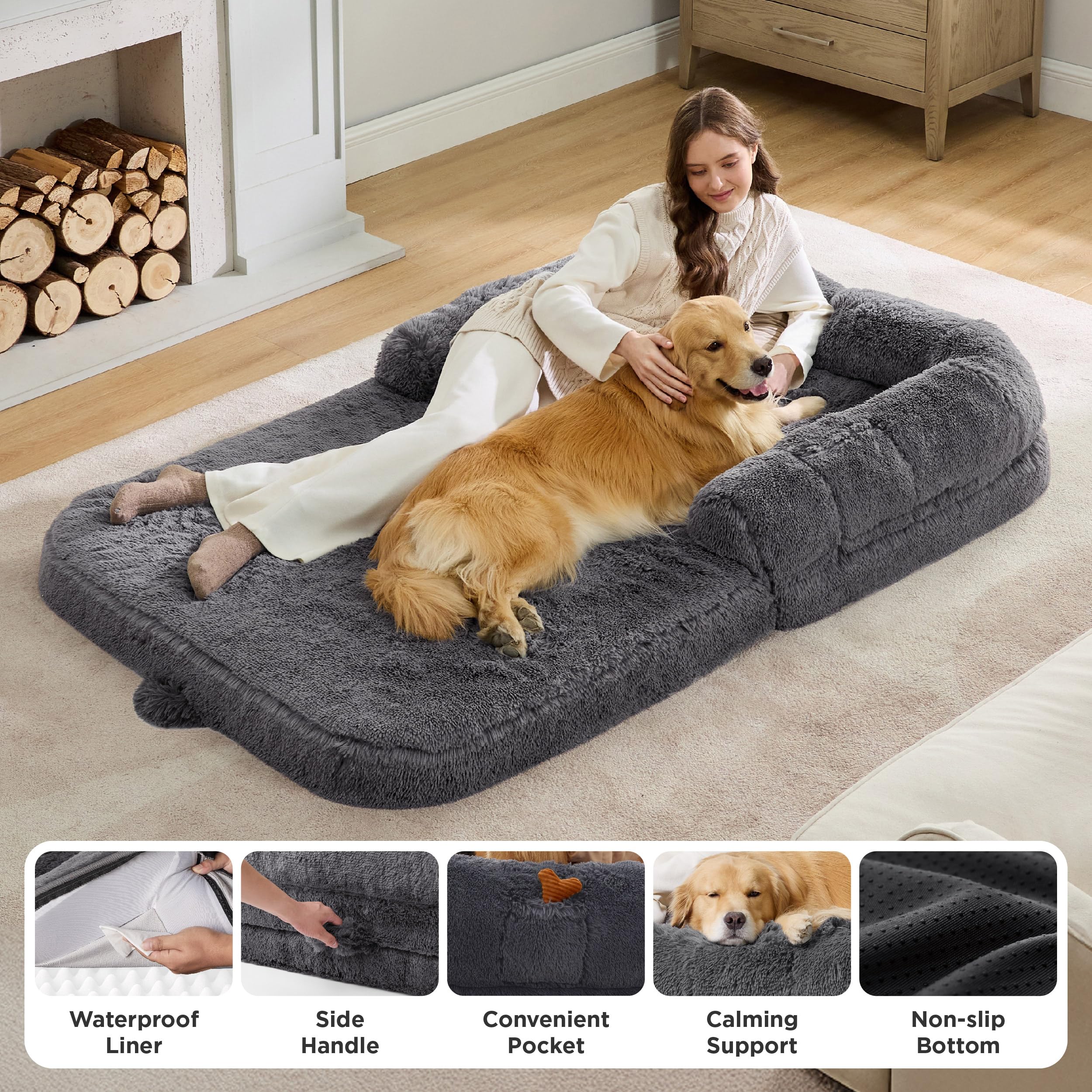 Bedsure removable cover is machine washable for easy maintenance