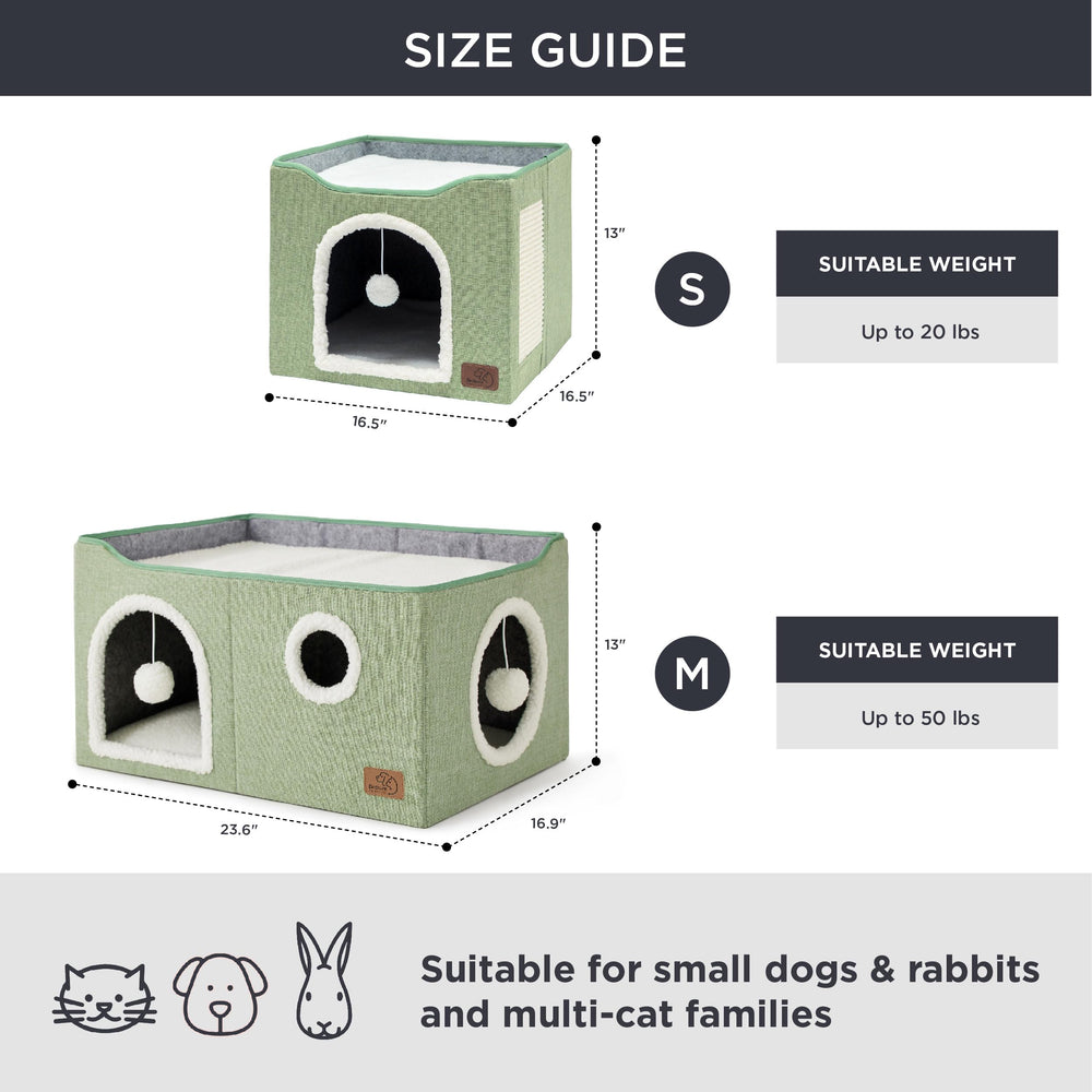 Bedsure foldable pet cave for easy storage and travel
