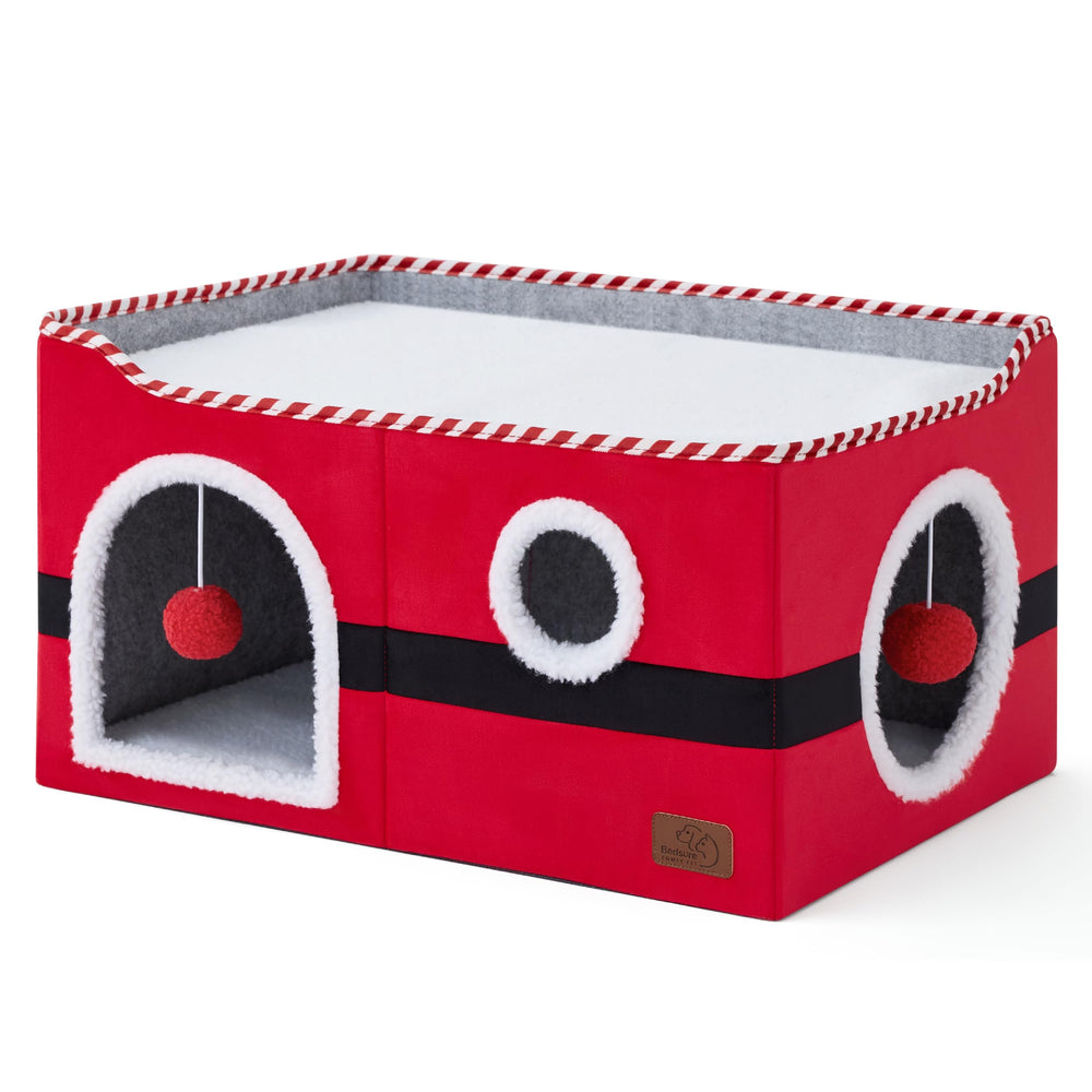 Bedsure foldable pet hideaway removable cushions simplify cleaning and storage.
