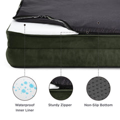 Bedsure four sided bolster supports the head and neck for cozy lounging.