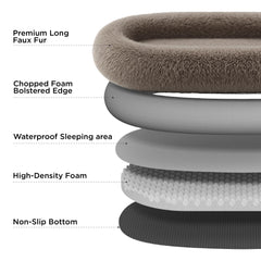 Bedsure Human Dog Bed features non-slip base for stable placement.