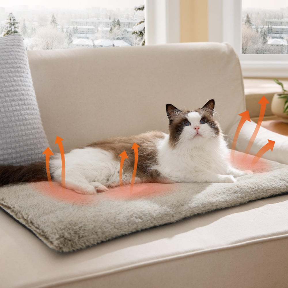 Bedsure indoor-outdoor use pet pad offers consistent warmth anywhere.