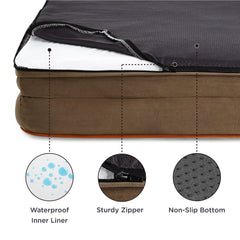 Bedsure L Plus egg-crate foam detail shows balanced weight distribution for joints