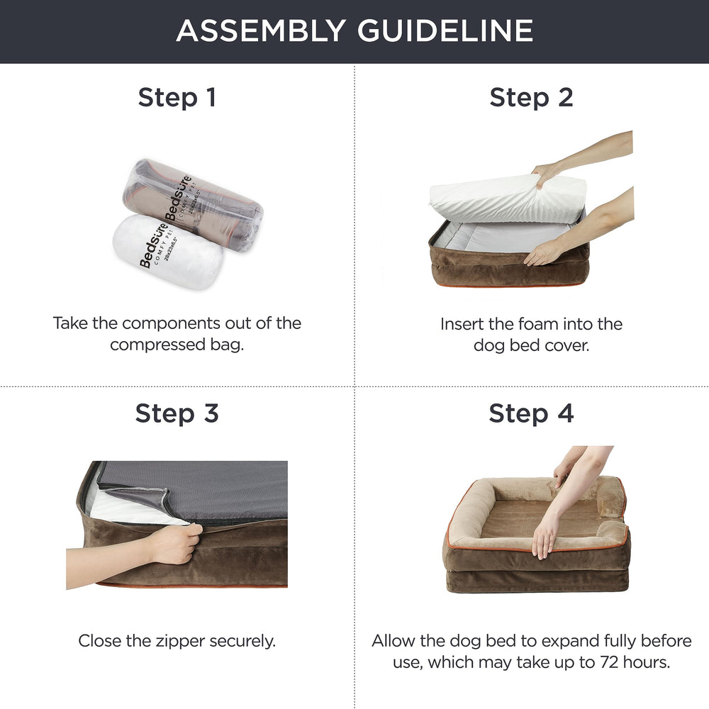 Bedsure L Plus low-entry design image suggests easy access for senior pets