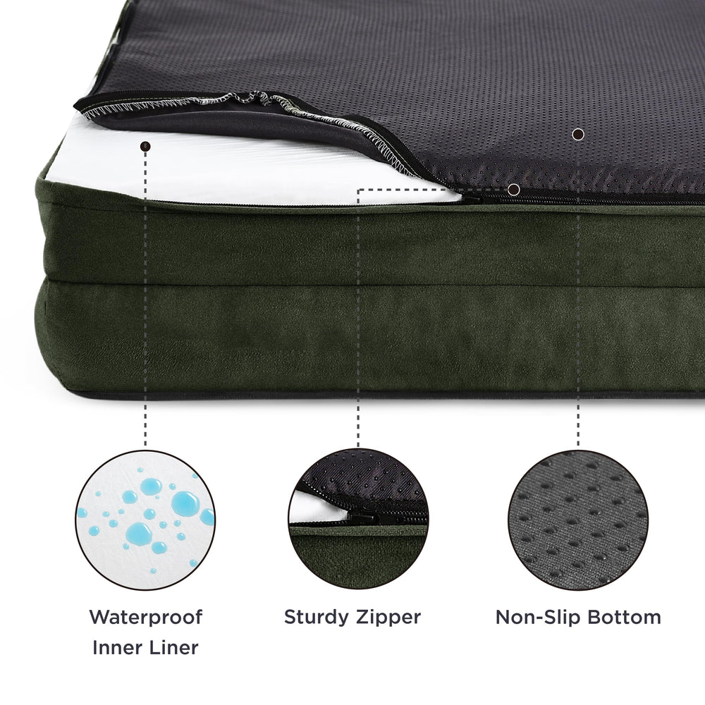 Bedsure egg-crate foam evenly distributes weight for comfortable, joint-friendly rest.