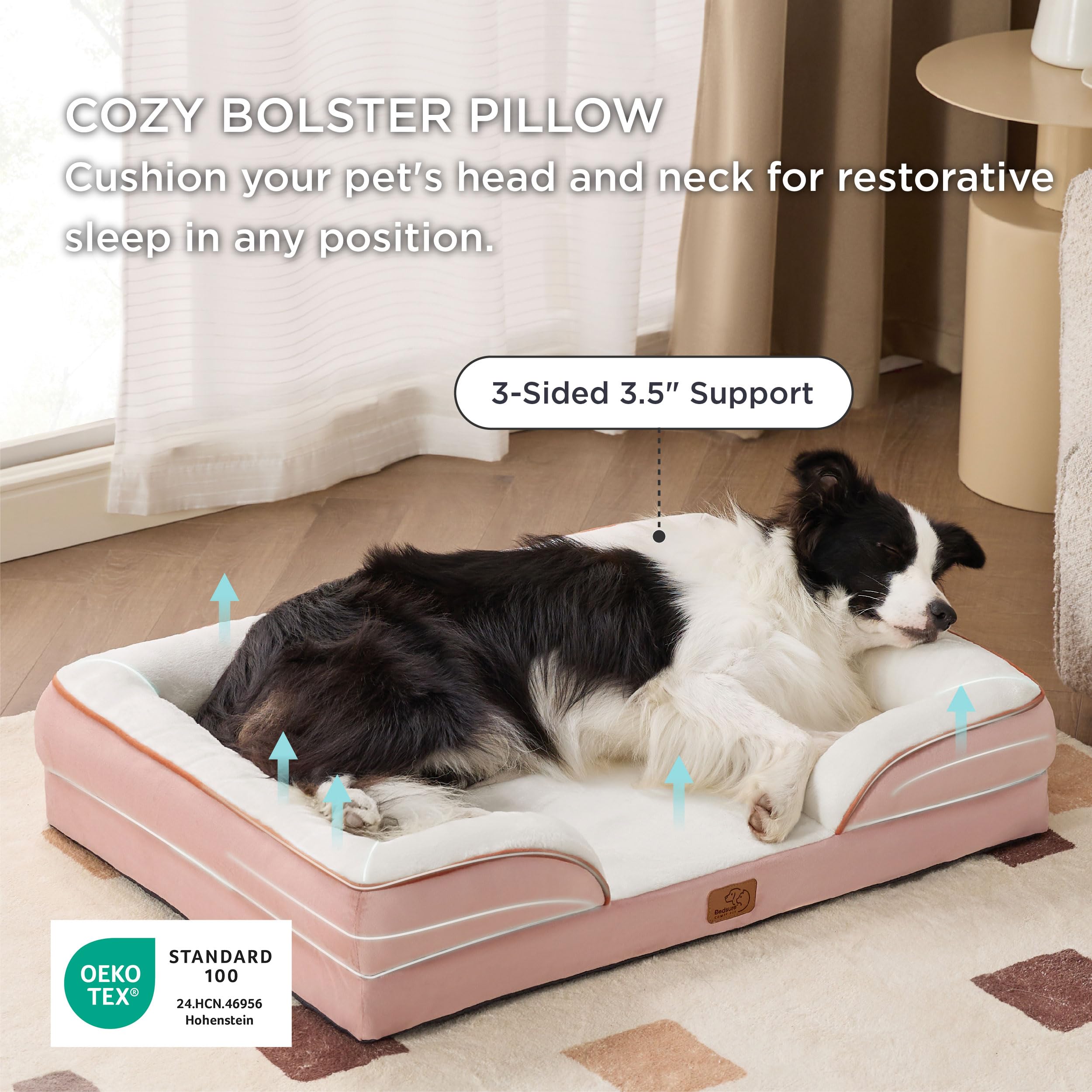 Bedsure lowered-entrance design enables easier pet entry and exit