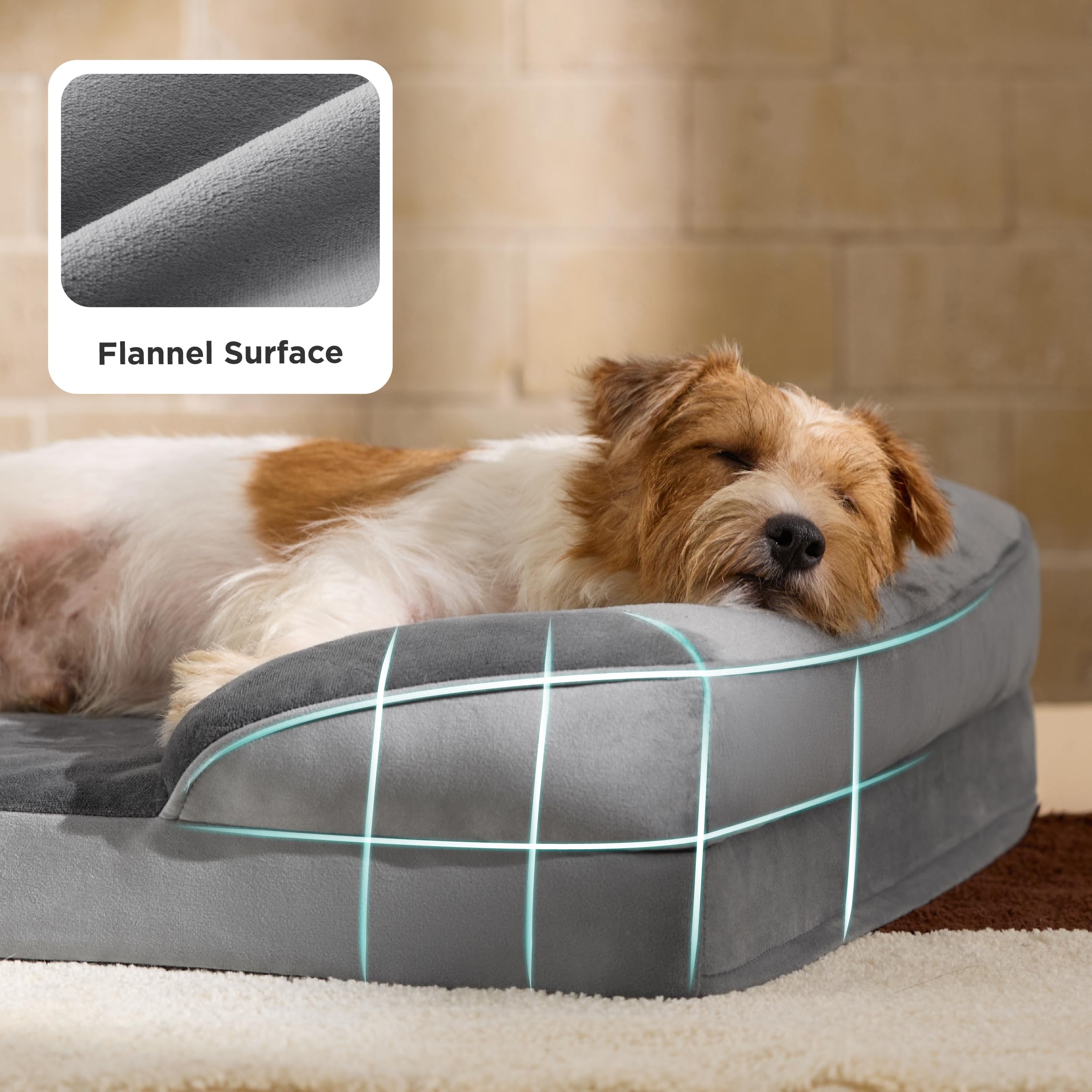 Bedsure L Plus non-skid bottom keeps bed steadier on floors