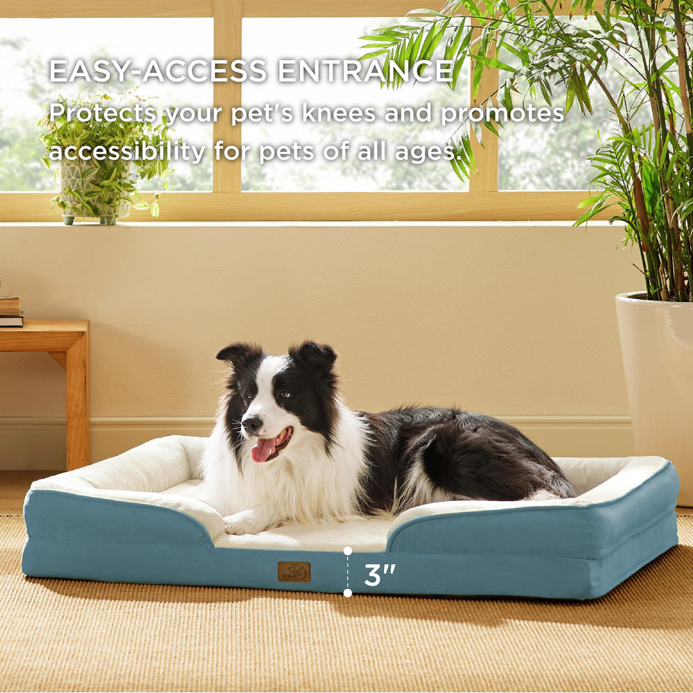 Bedsure L Plus non-skid bottom adds stability on slick floors
