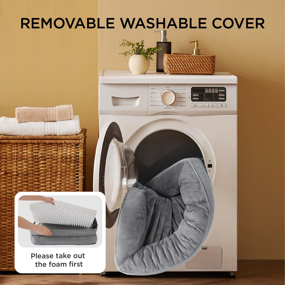 Bedsure L Plus removable zippered cover shines machine-wash convenience