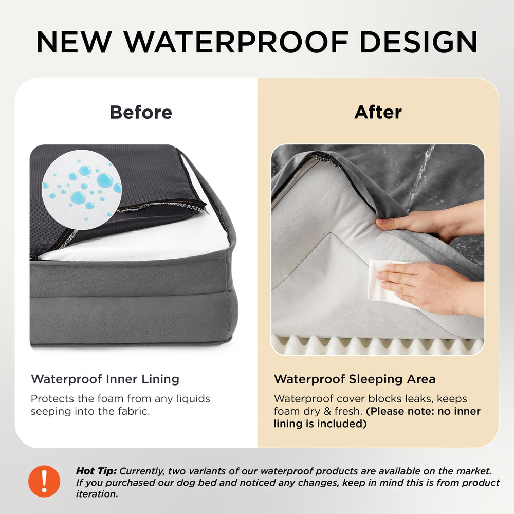 Bedsure L Plus waterproof cover detail protects foam from spills